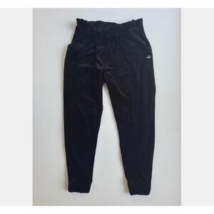 JUICY COUTURE Velvet Jogger Pants Womens 2XL Plus‎ 26" Inseam Black Sweatpants